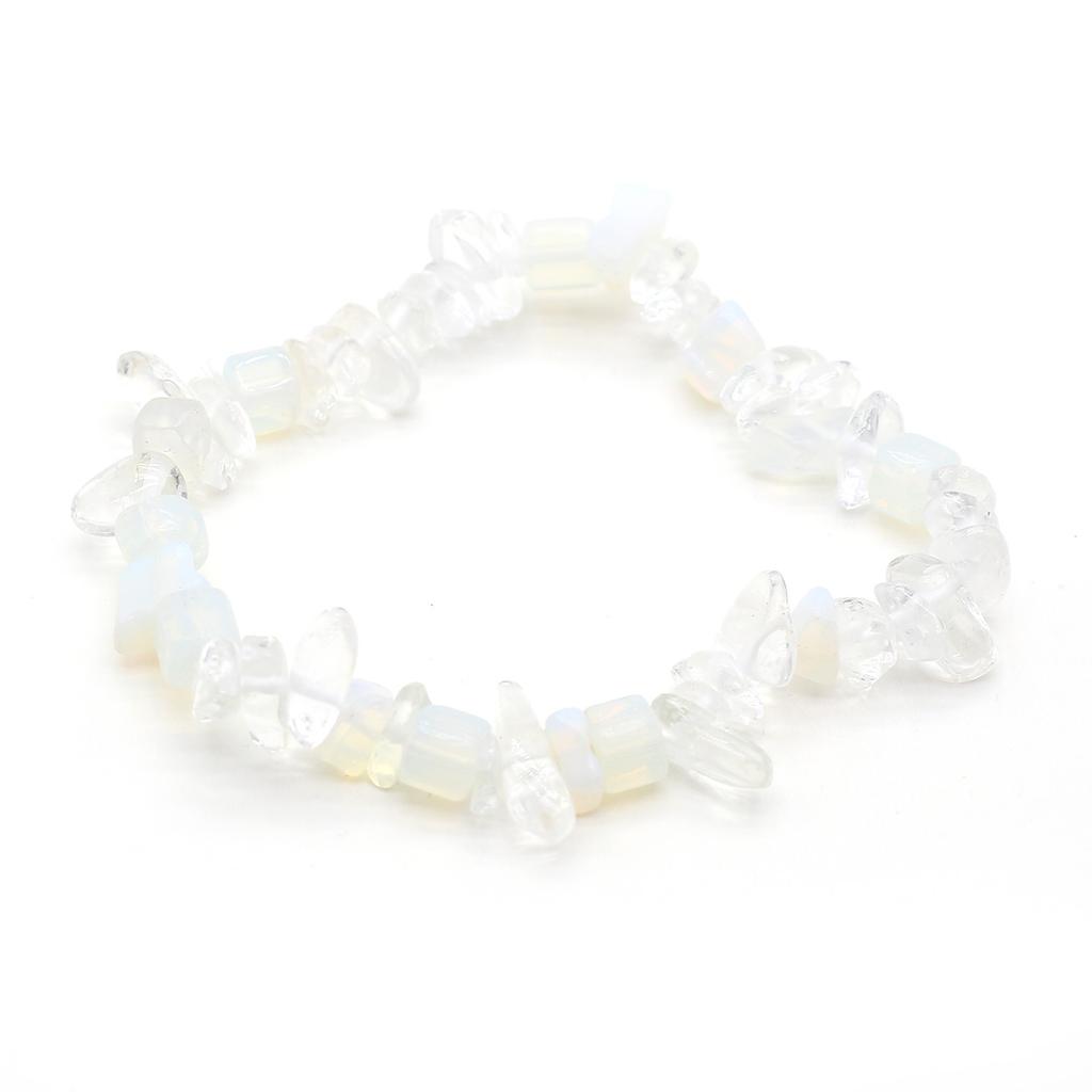 1 шт., браслет из натурального камня, нерегулярный кристалл, аметист, агат, флюорит, синяя бирюза, опал, браслеты для женщин и мужчин, ювелирные изделия 19 см