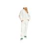 Adidas Originals Logo Embroidered Striped Zip-Up Long Sleeve Stand Collar Jacket Women jackets White IX1057