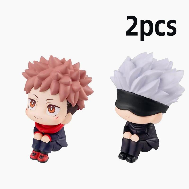 10cm Jujutsu Kaisen Anime FigureYuji Itadori Gojo Satori Fushiguro Megumi Kugisaki Kawaii Toy PVC Model Action Figure Gifts