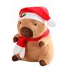 Cartoon Cute Capybara Doll Plush Toy Christmas Capybara Doll Children Soothe Rag Doll Girl Birthday Gift