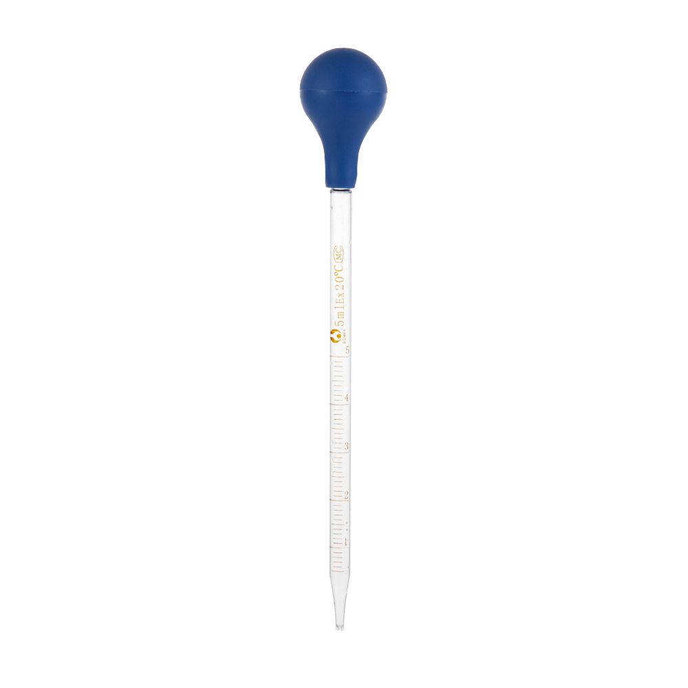 Useful Lab Supplies Transparent Graduated Pipettes Liquid Transfer Rubber Head Glass Dropper
