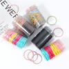 100Pcs/box Rubber Band Hair Band Coarse Scrunchies for Women Elasticity Hair Loops Fashion Hair Accessories