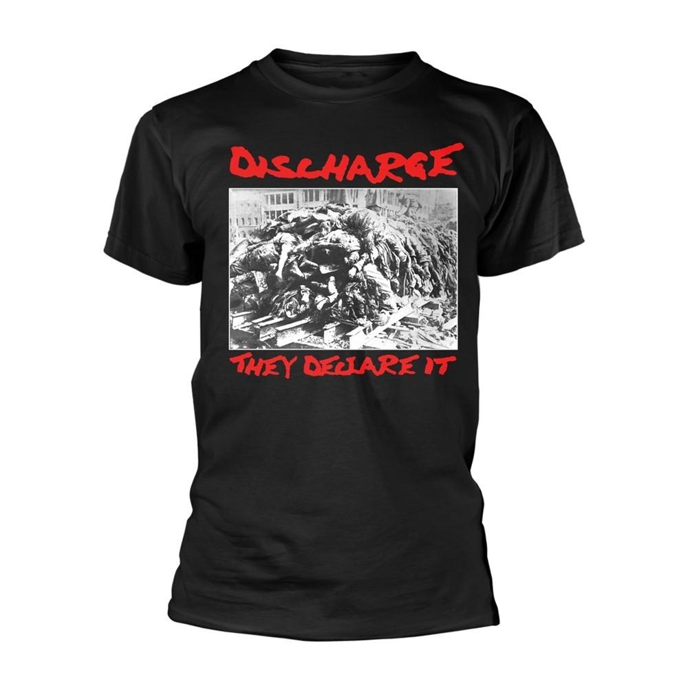 Discharge 'They Declare It' Black T shirt - NEW Unisex T-Shirt