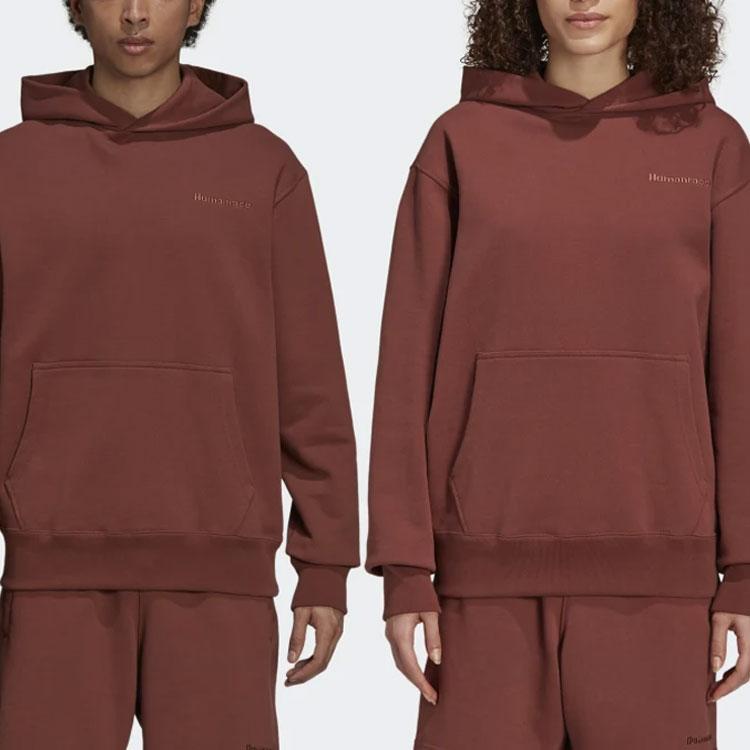 adidas Originals Толстовка с капюшоном Pharrell Williams Basics Унисекс Темно-коричневая H58292
