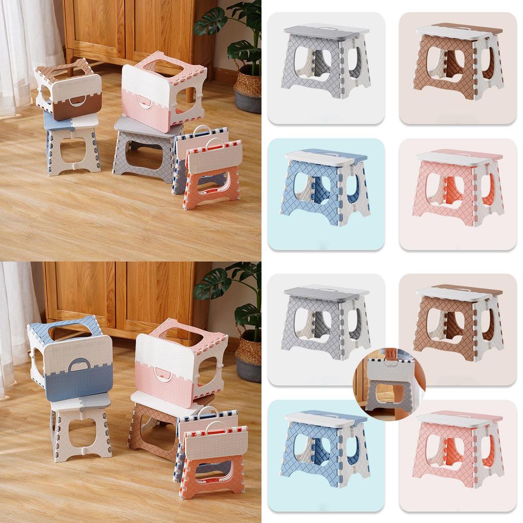 Складная многоцелевая пластиковая стремянка, прочное сиденье, домашний переносной стул для кемпинга