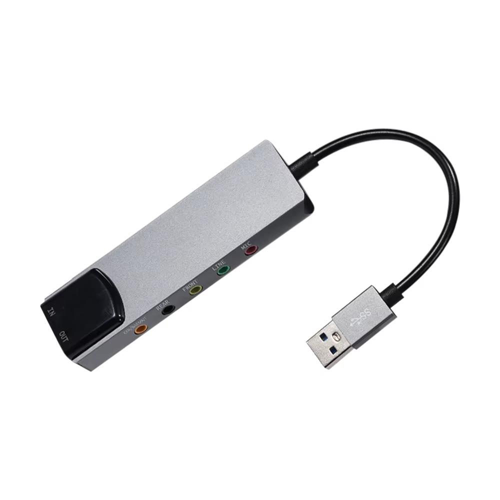Внешняя звуковая карта USB, оптоволоконная звуковая карта SPDIF, адаптер для наушников AC-3 DTS, 7.1 5.1-канальная звуковая карта, оптический адаптер для ноутбука