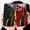 Сетка под дерево черная Для iPhone 16 E 15 14 13 Plus 12 mini 11 Pro Max XR Xs X 7 8 Plus 6 6S 22 16E Закаленное стекло Чехол для телефона