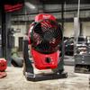 Беспроводной вентилятор Milwaukee M12 для стройплощадки, штекер CN (адаптер в комплекте)