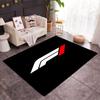 Нескользящие коврики с тематикой логотипа Формулы-1 - Полиэстер для домашнего декора, подходят для спален, гостиных, прихожих, студий и как декоративные элементы