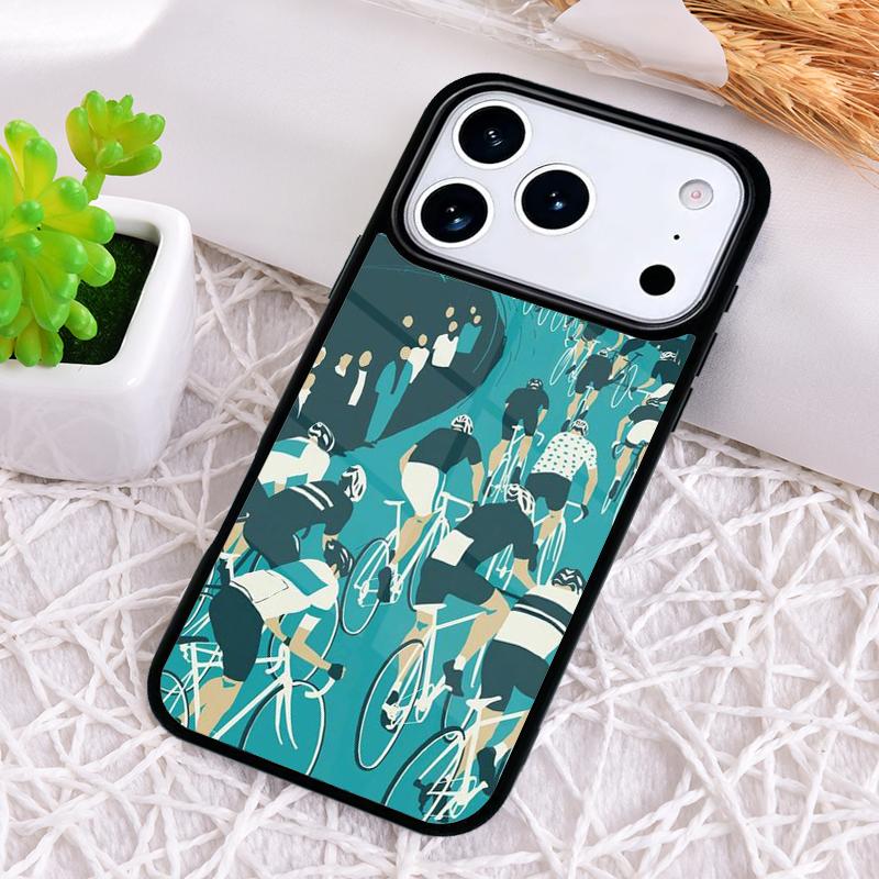 Чехол для телефона на велосипед с пульсом для iPhone 17 Air 16 15 11 12 14 13 Pro Max Ударопрочный чехол