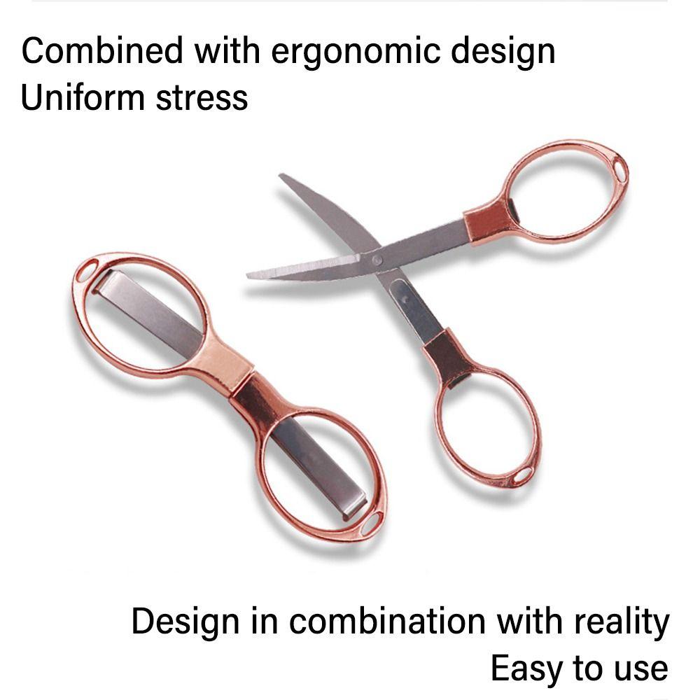 Folding Fishing Line Cutter Stainless Steel Sewing Scissors Stationery Scissors  School Office