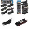 Классический набор из 6 литых машинок Hot Wheels Dc Comics Batman Batmobile для детей и взрослых