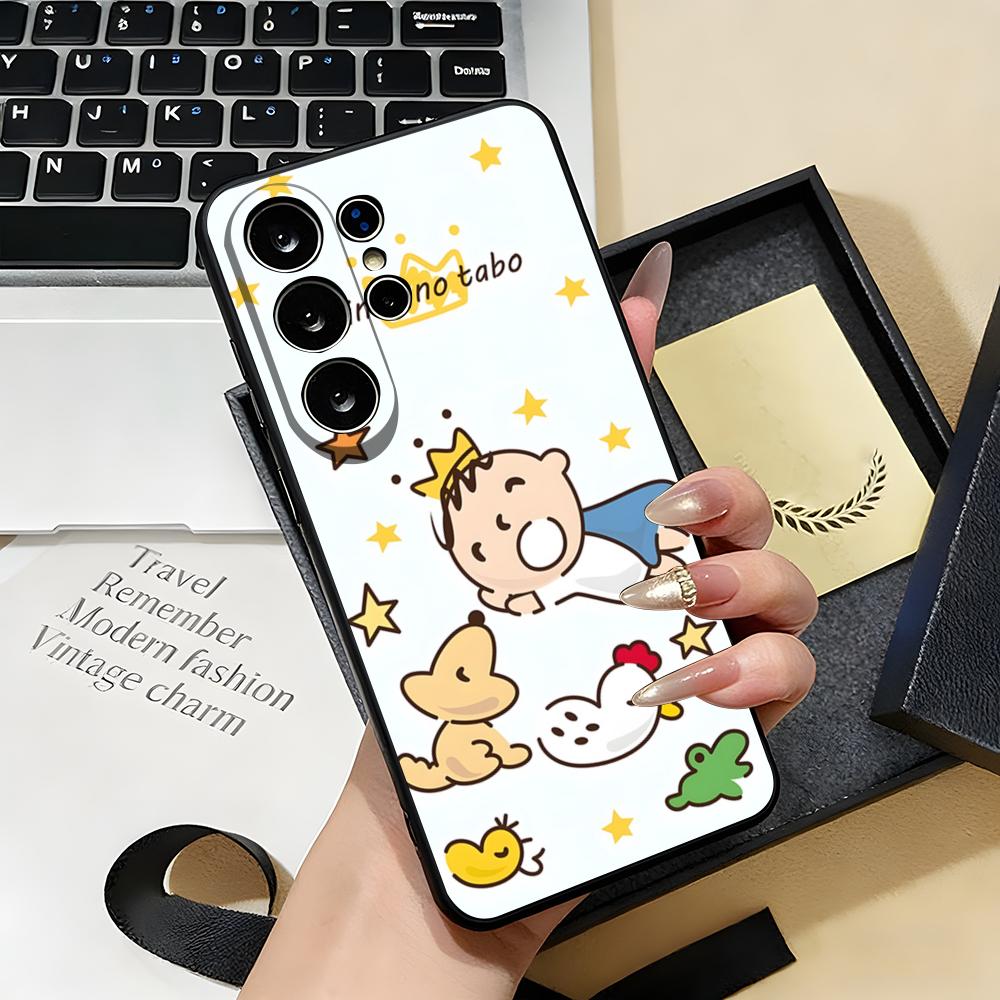 M-MINNA NO T-TABO Phone Case For Samsung S26 S25 S24 FE S23 S22 S21 Plus S20 Ultra Note20Ultra Black Soft Shell