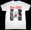 Винтажная футболка с татуировкой розы 1978 года ROCK N ROLL для мужчин Все размеры Белый хлопок KN018 Унисекс футболка