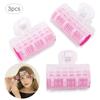 3Pcs/Bag Plastic Hair Rollers Bang Curlers Self-Adhesive Small Hair Curl Clips Beauty Women Rollers Hairdressing Styling Tools