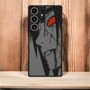 Naruto Itachi Art Black Edge Shell Case for Samsung Galaxy S10+ S24 Ultra S22 Plus S21 S20 FE S23 S21 5G S9 Plus S25 Ultra