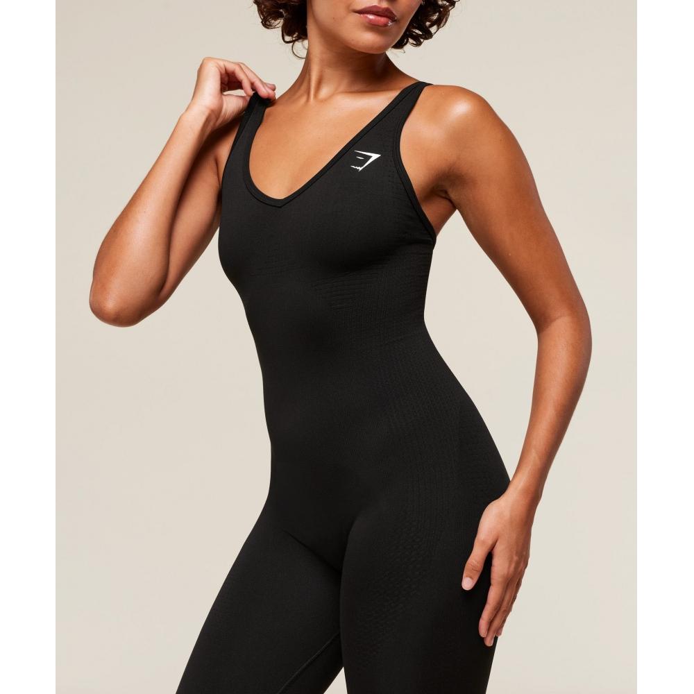 Gymshark Vital Sculpt Seamless All In One черный B4b3n Bb2j