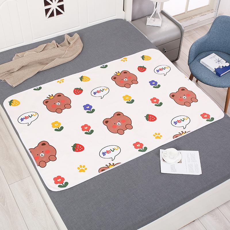 Waterproof Baby Diaper Changing Pad Multi Function Diaper Change Mat Washable Reusable Leak Proof Sanitary Mats 50*70Cm