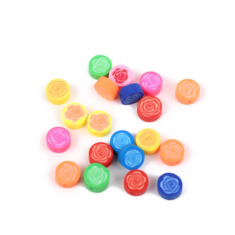 Diy Polymer Clay Soft Ceramic Beads, Round Soft Ceramic Beads Handmade Jewelry Accessories