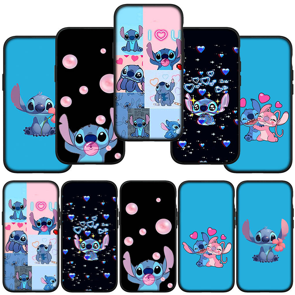 Чехол для телефона Samsung Galaxy S25 S23 S22 S24 Ultra FE A05 A06 S9 A15 A16 A36 A37 A35 A54 A55 A56 A57 A25 A26 A53 A17 Мультяшный Новый Стич Модный Чехол