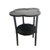 2 Tier Side Table, End Table Side Table Waterproof Small Sofa Coffee, Side Tables Bedroom Indoor Outdoor With Removable Tray For Living Room Bedroom B