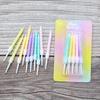 New Birthday Cake Colorful Thread Candle Creative Children's Party Color Mix 10 Pack Small Candles