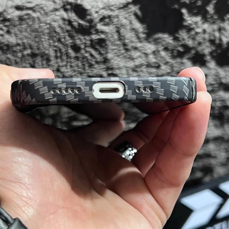 Роскошный ультратонкий матовый чехол из углеродного волокна с текстурой для Iphone 14 13 11 12 Pro Max Mini Xr X Xs 14pro Max противоударный жесткий чехол для ПК