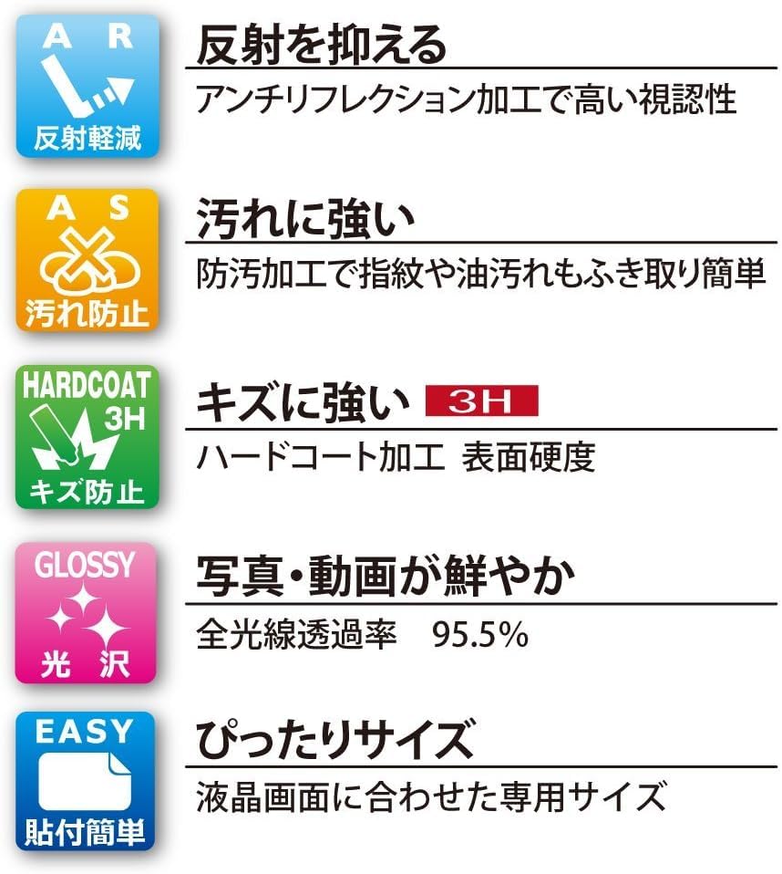 KENKO Защитная пленка для ЖК-экрана Защита ЖК-экрана для Nikon Z6 III Дизайн специального размера Покрытие против отпечатков пальцев Сделано в Японии KLP-NZ6M3