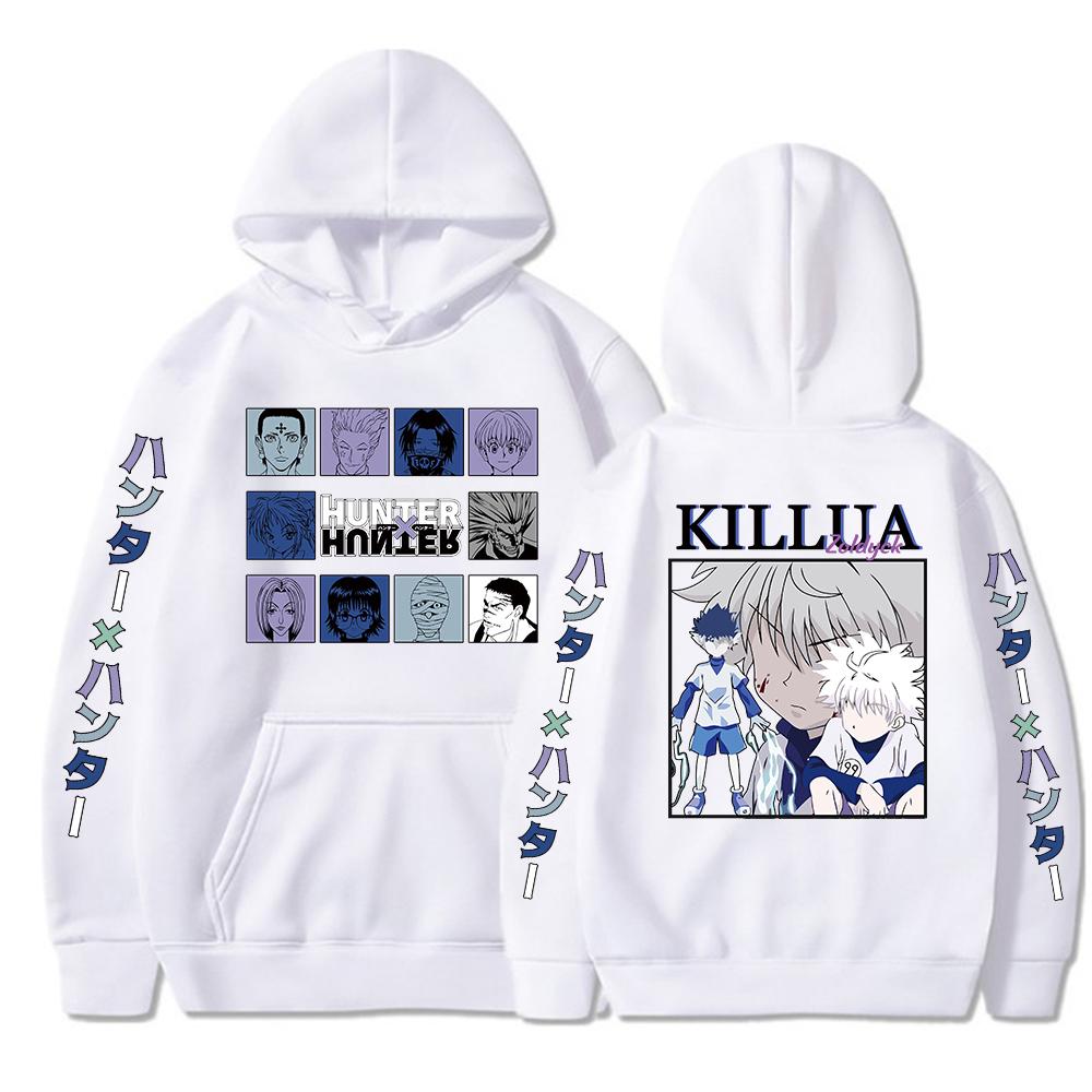 Hunter X Hunter Аниме Печатный Мужской Женский Толстовка Harajuku Толстовки Хип-Хоп Свободный Пуловер Топы Одежда Мужской Уличная Одежда