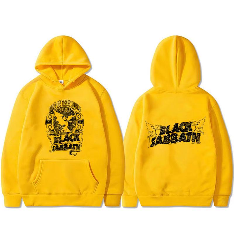 Хеви-метал рок-группа Black Sabbath Оззи Осборн Master of Reality Lord of This World Худи мужское винтажное оверсайз