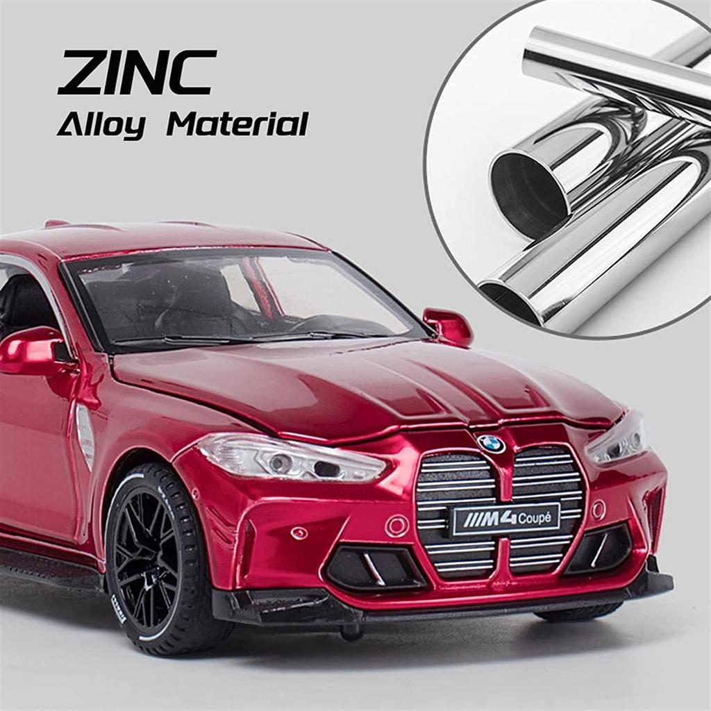1:32 Scale M4 Coupe Alloy Sports Car Model Diecasts & Toy Vehicles Metal Toy Car Model Sound Light Simulation Collection Kids Gift