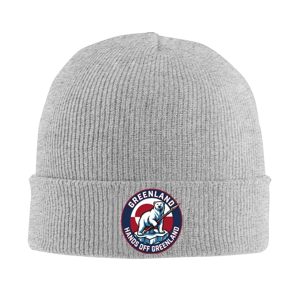 Hands Off Greenland Beanie Hats Bonnet Hats Men Women Trendy Kpop Knit Hat Autumn Winter Graphic Warm Caps