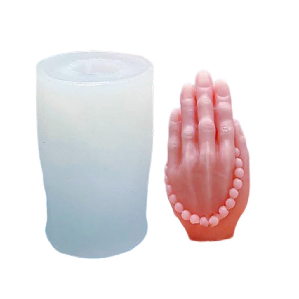 Praying Hand Resin Molds Candle Molds for Making Candle Soap Chocolate Cake Fondant Room Decorations DIY Craft Baking