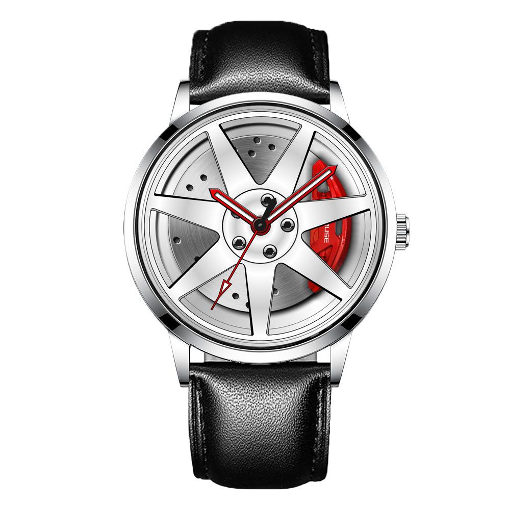 Hollow Watch Повседневные мужские часы Деловые часы Спортивные часы Кварцевые часы Кожаные часы