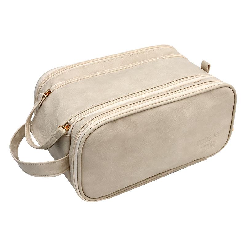 Большая вместимость высококачественной ретро-сумки с двойной молнией, высококачественная дорожная портативная многофункциональная сумка для хранения вещей