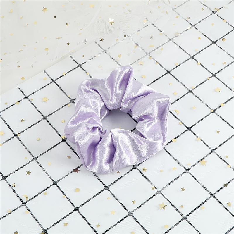 60 Styles Women Girls Satin Scrunchie Candy Color Hair Ties Rope Elastic Fashion Hair Bands Vintage Simple Hair Accessories Gift