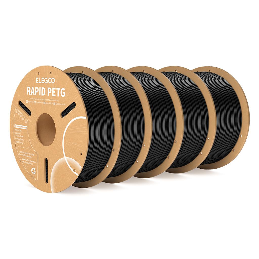 ELEGOO Rapid PETG Filament 1.75mm 1KG,High Speed 30-600mm/s 3D Printer Filament 1kg Fits for Most FDM 3D Printers