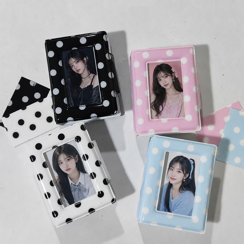 Polka Dot Photocard Binder 40 Slots Idol Picture Storage Book Portable Photo Album