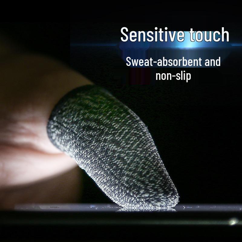 Copper Fiber 18-Pin Game Finger Sleeves - Sweatproof, Precision, Professional Gaming Gloves