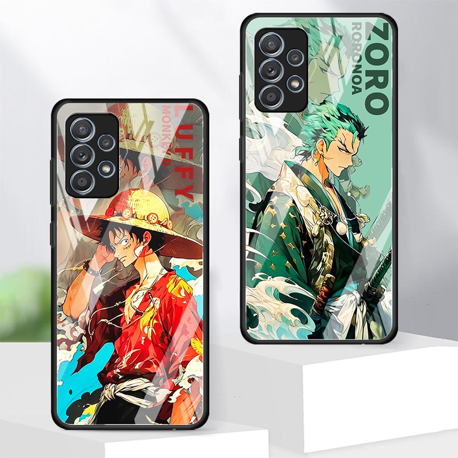 Чехол OneS P-ieceS Luffy Zoro для Samsung Galaxy A21 A06 A14 A30 A16 A02 A15 A50 A12 A10 A56 A35 A25 A13 A20 A36 A71 A73 A34 A51