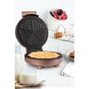 Caramel 1000w Overheating Resistant Waffle Maker With Deep Plate To Prevent Overflow