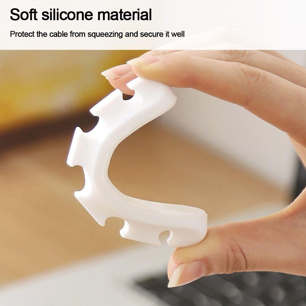 Гибкая намотка кабеля Самоклеящийся кабельный органайзер Зажим для кабеля Зажимы для шнура USB-кабель для передачи данных