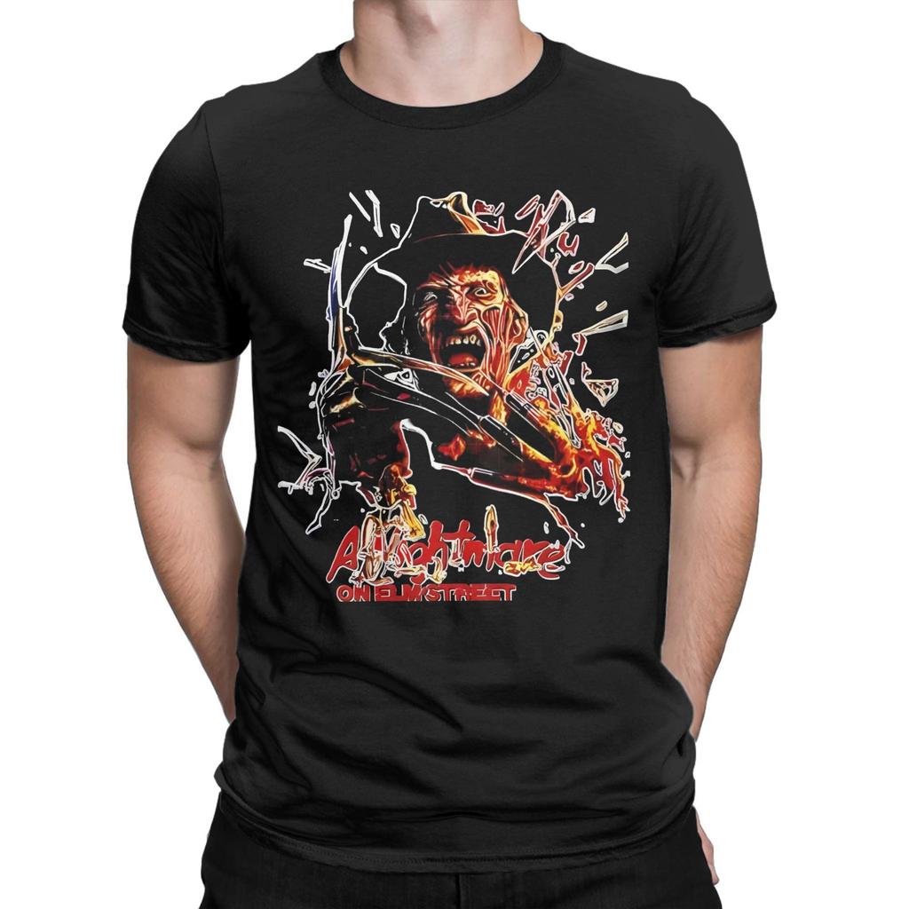 Хипстерские футболки ужасов для мужчин, хлопковые футболки с круглым вырезом, футболки с коротким рукавом, топы 6XL