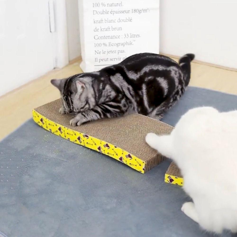 Wear Resistant Pet Cat Scratching Board Cat Corrugated Cardboard Pad Relieve Anxiety