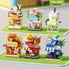 Children's Educational Dream Shop Street View Micro Bricks - Compatible with Lego, Perfect June 1st Gift