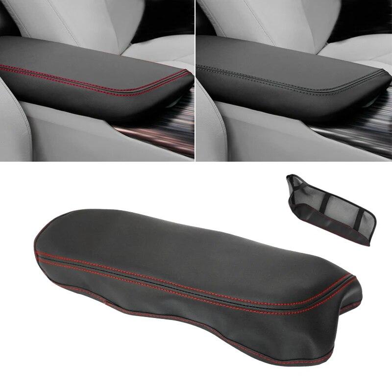 Мягкий кожаный чехол на подлокотник для Toyota Camry 2018 2022, салон автомобиля, крышка центральной консоли, подлокотник, крышка, отделка