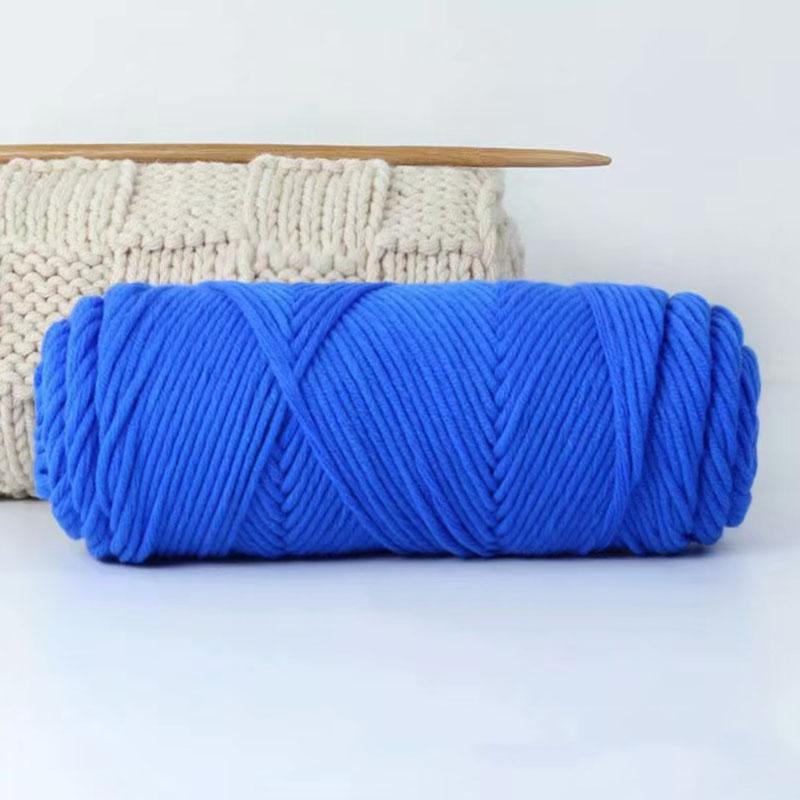 1Roll Crochet Thread Soft Cotton Hand-Woven 8 Strands Diy Scarf Hat Knitting Yarn Hand-Made