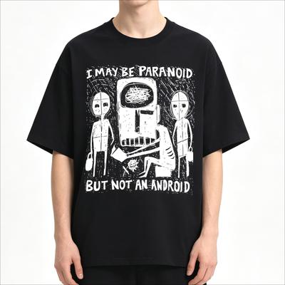 2026 Summer Hot Sale Rock Band Radiohead I May Be Paranoid But Not An Anroid T Shirt Y2kunisex Unisex Gothic Retro Casual Tshirt