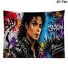 King of Pop Wall Tapestry Aesthetic Wall Hanging Printed Fabric Blanket Decorative Tapestries for Bedroom Living Room Home Decor