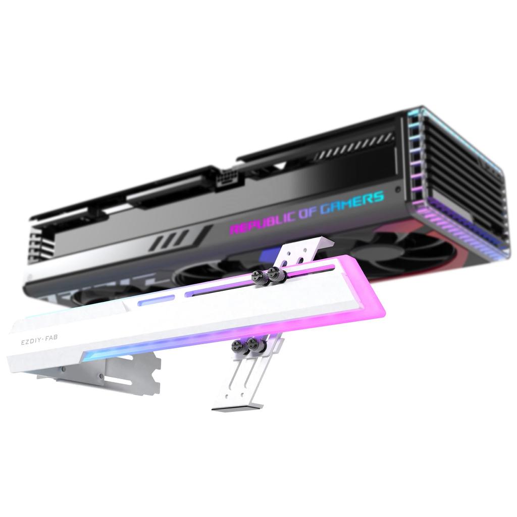 Универсальный держатель видеокарты Поддержка графического процессора Поддержка графического процессора Телескопическая конструкция Кронштейн ARGB 5V 3PIN Материнская плата Синхронизация Fix Поддержка графической карты GPU GPU